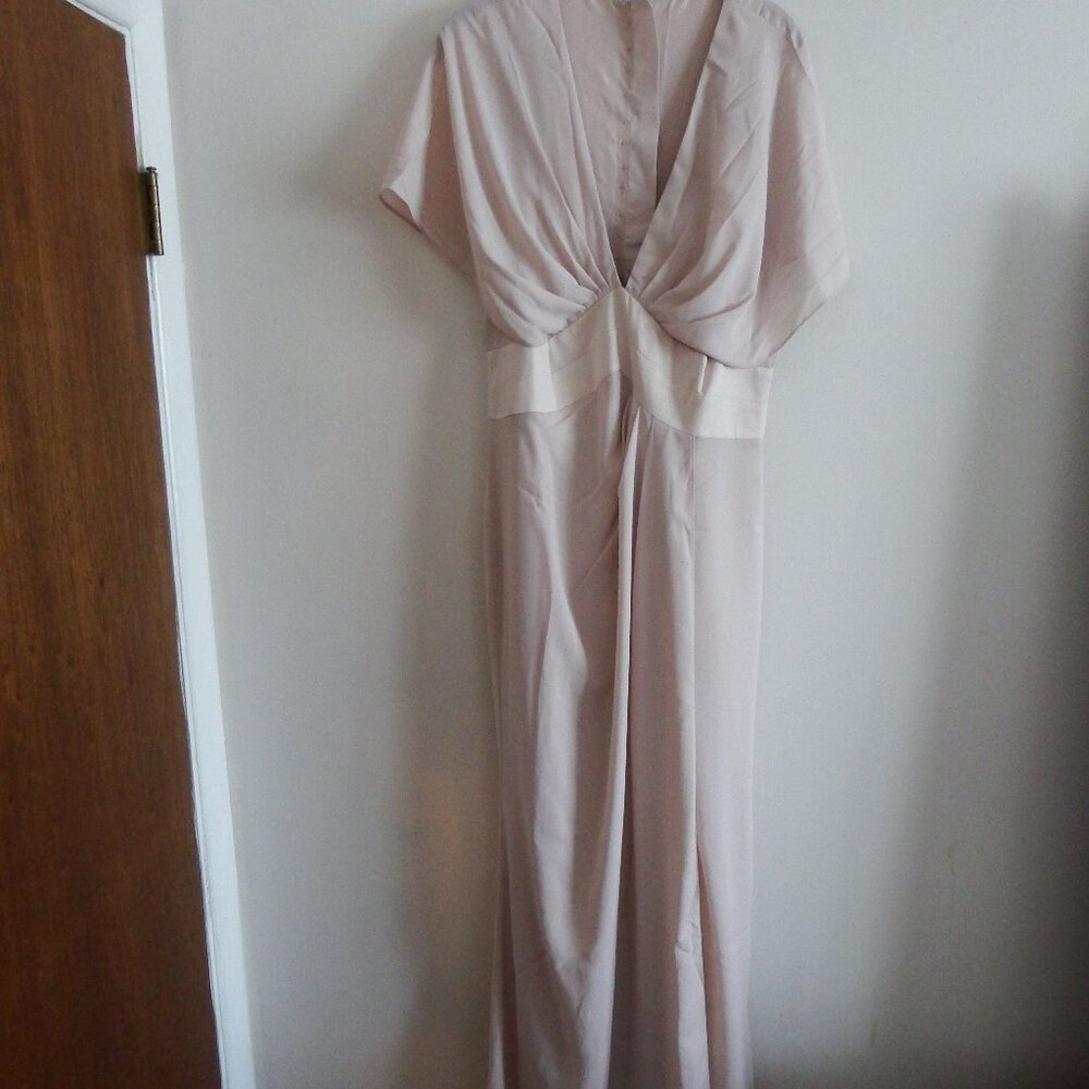 ASOS Designs Bridesmaid Champagne Gown  12